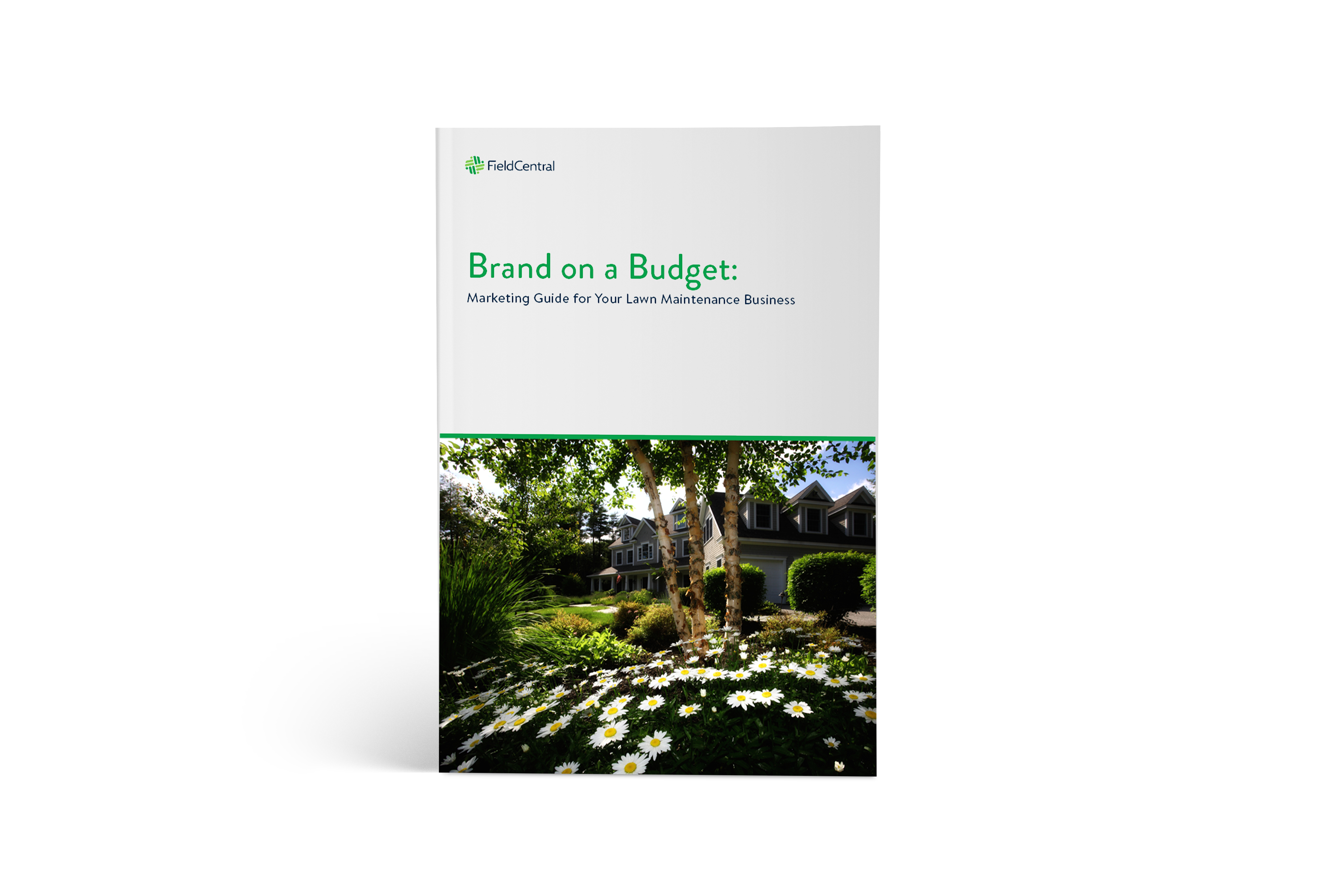 Brand on a Budget: Marketing Guide for Your Lawn Maintenance Business ebook cover.