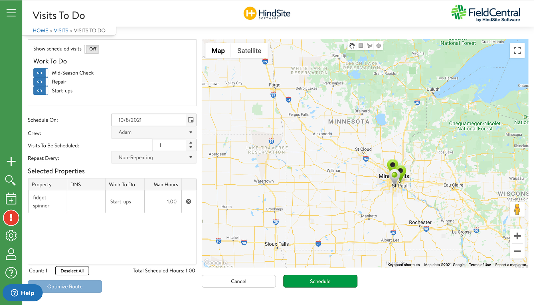 HindSite Software’s FieldCentral